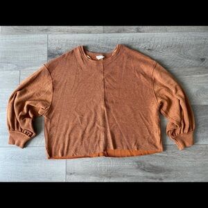 Loveriche Ribbed Sweater in Burnt Orange Size 3X